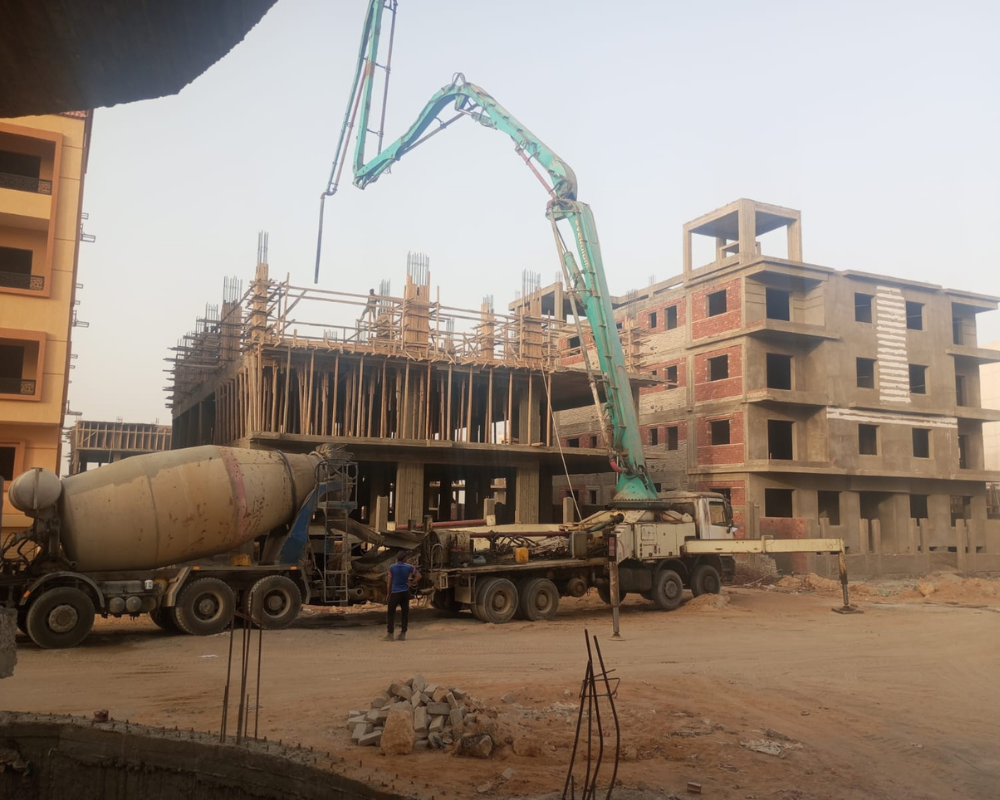 تم الانتهاء من صب اعمدة الثاني5-2026