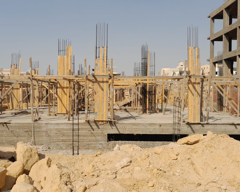 أعمال نجارة اعمدة الدور الارضي8-2026