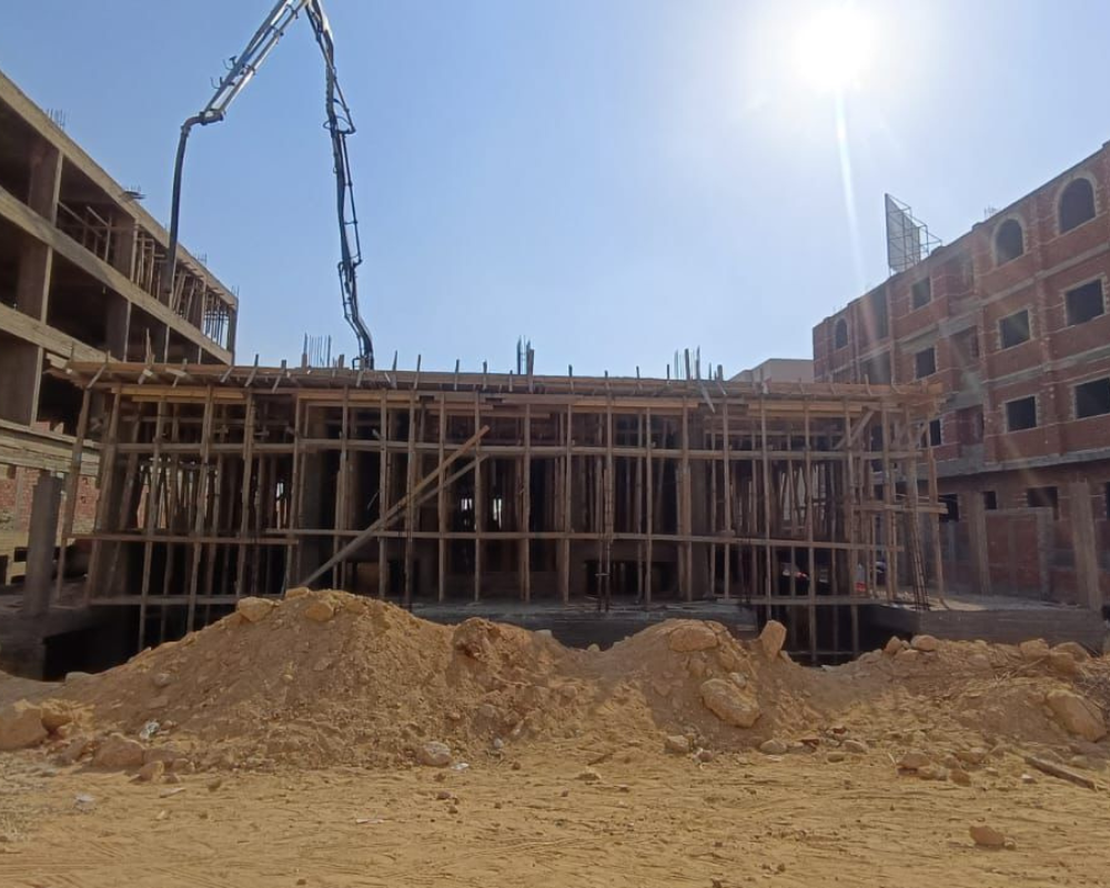 صب سقف الدور الارضي8-2026