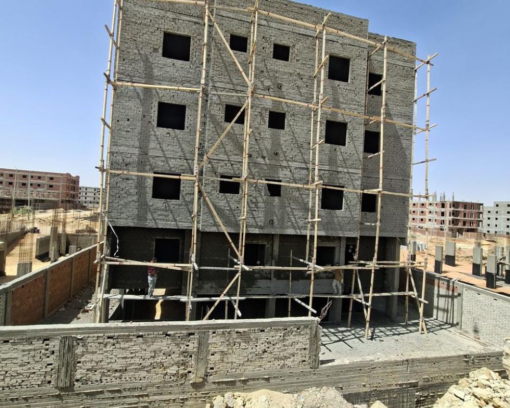 اعمال تجهيز الواجهه الخلفيه لأعمال البياض4-2025