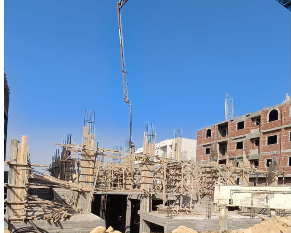 صب اعمده الدور الارضي8-2026