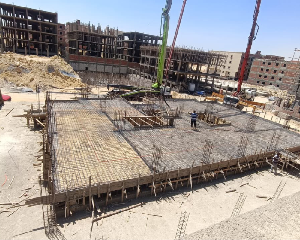صب سقف البدروم 8-2026