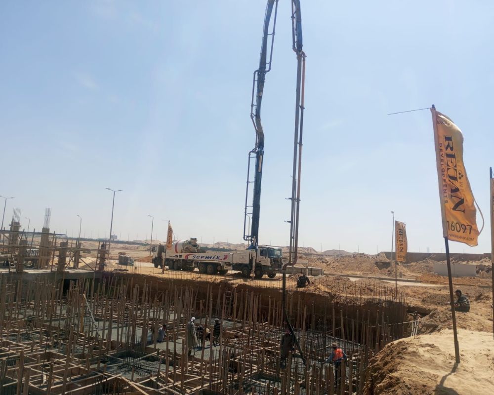 جاري صب القواعد المسلحة 5-2026