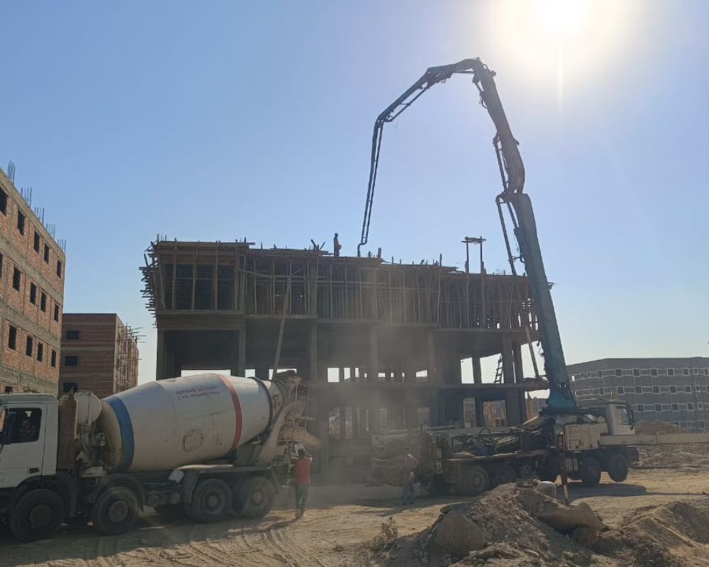 صب سقف الدور التانى 8-2026
