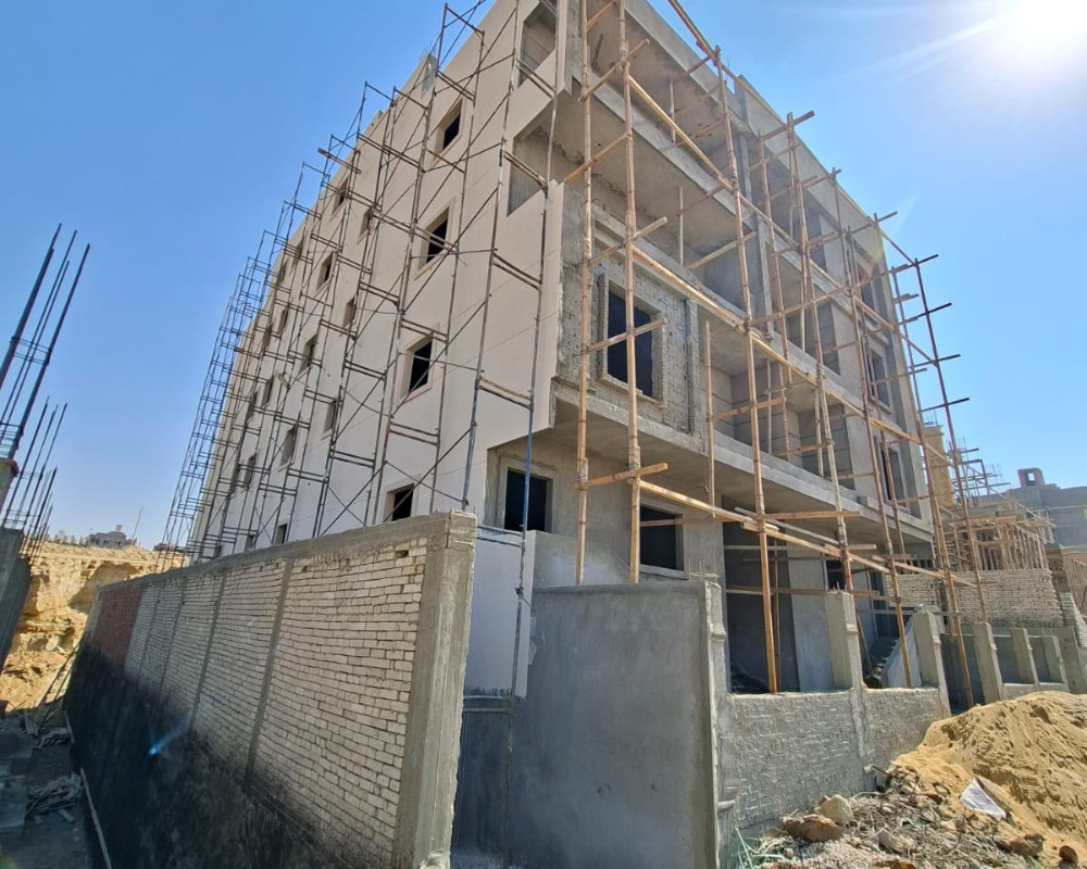 تم الانتهاء من اعمال مادة الواجهة الجانبية 8-2026