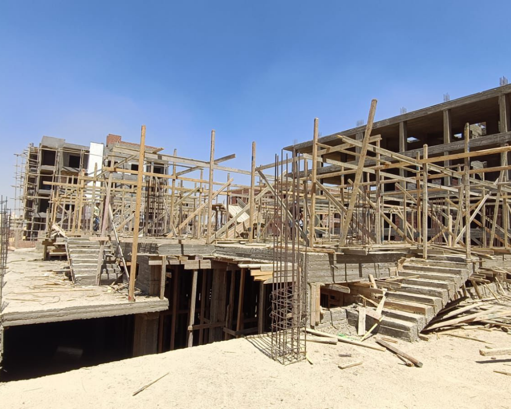 اعمال نجارة اعمدة الدور الارضي 8-2026
