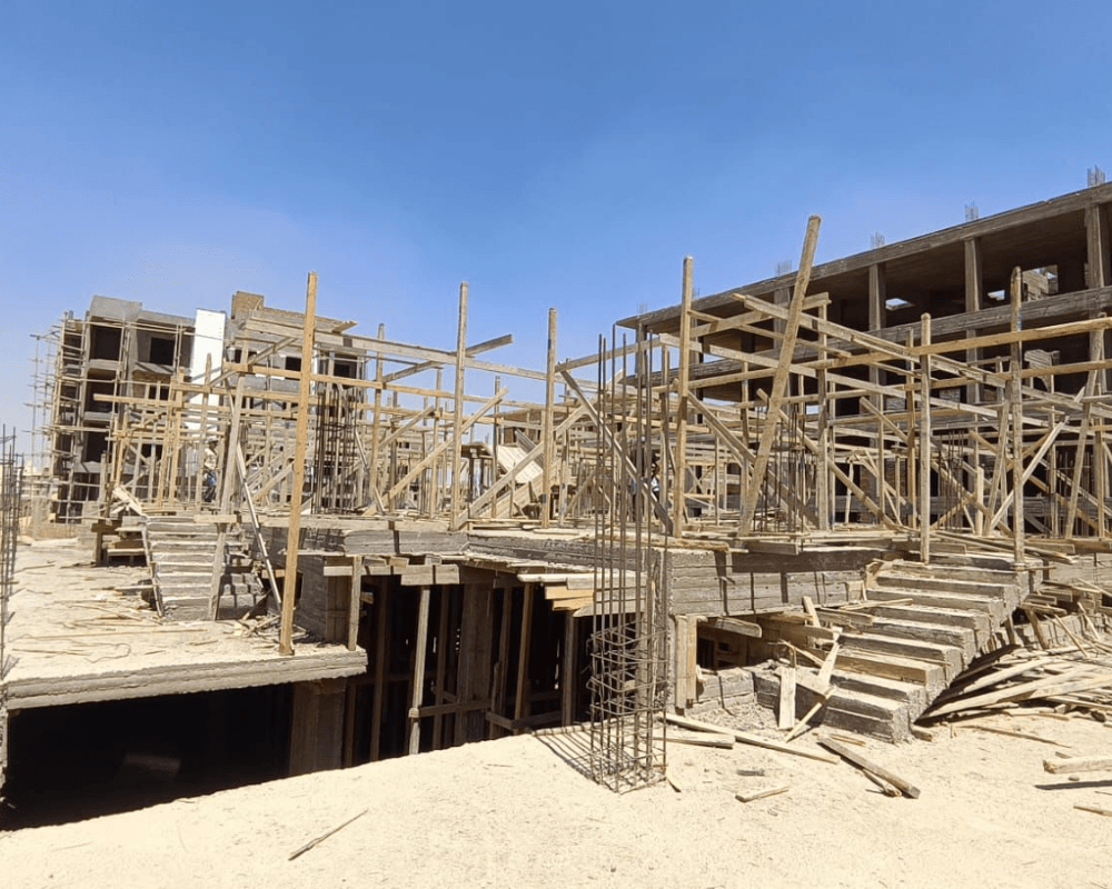 اعمال نجارة اعمدة الدور الارضي 8-2026