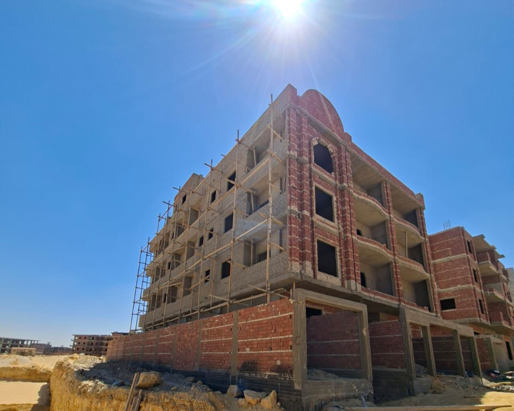 اعمال تجهيز الواجهة الجانبية للبدء بأعمال البياض9-2026