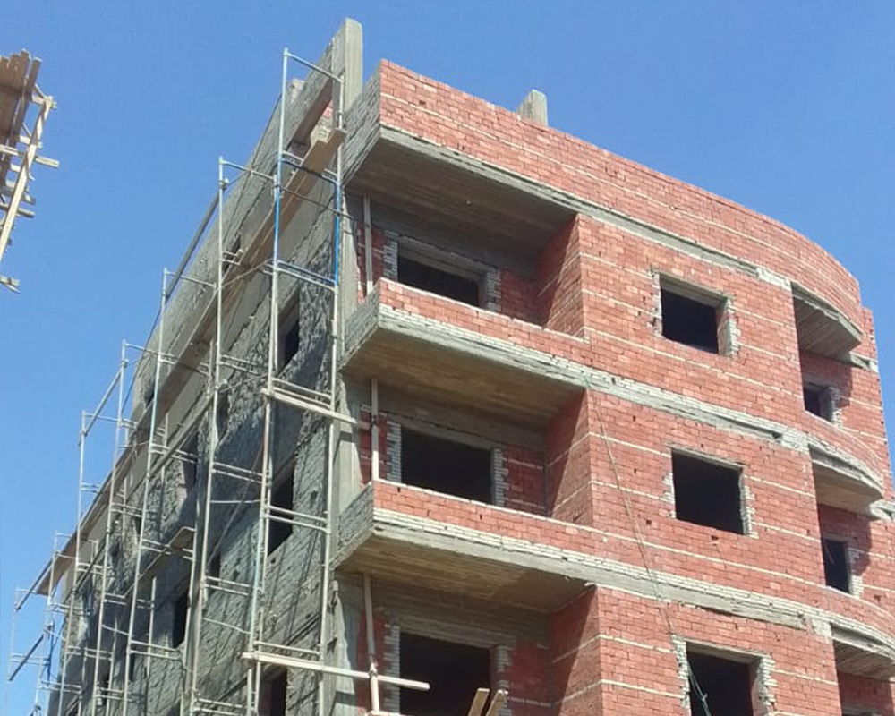 مرحله تشطيب الواجهه8-2025