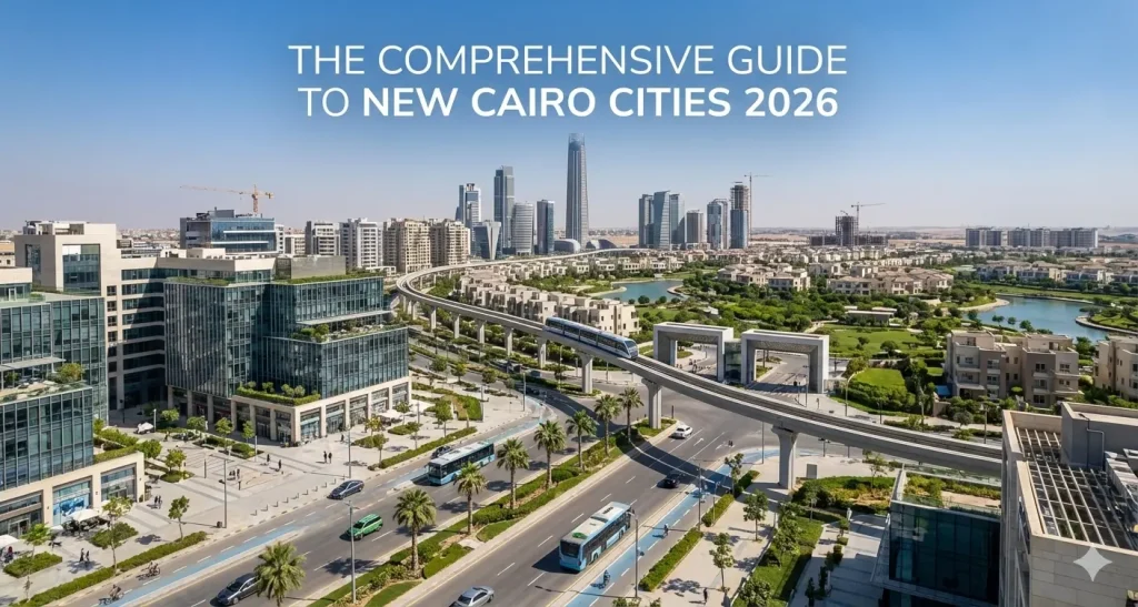 Aerial view of New Cairo cities