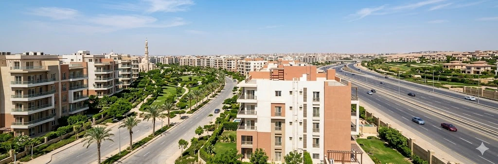 صورة توضيحية لاحياء القاهرة الجديدة